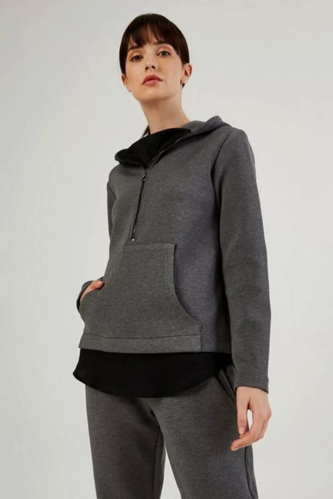 Just Like You Sweatshirt Sweatshirt mit Reißverschlusskragen und Taschen günstig online kaufen