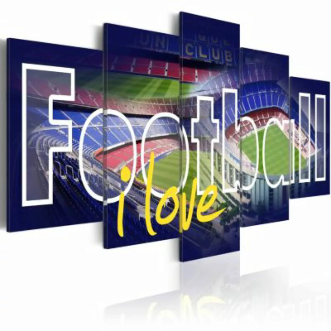 artgeist Wandbild Football My Love mehrfarbig Gr. 200 x 100 günstig online kaufen