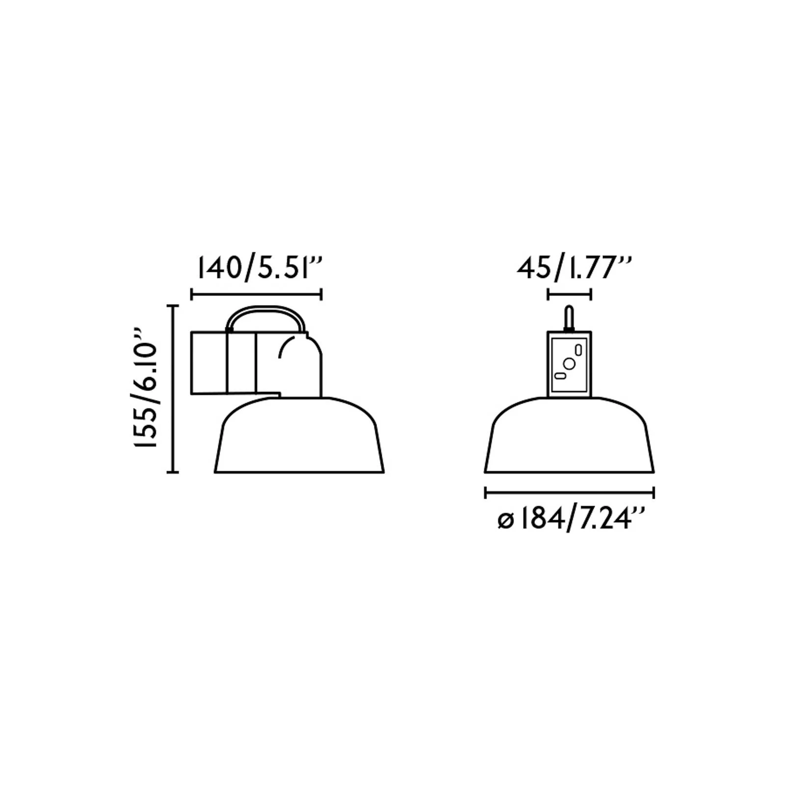 Wandlampe Tatawin, schwarz, Stahl/Glas, Ø 18,4 cm günstig online kaufen