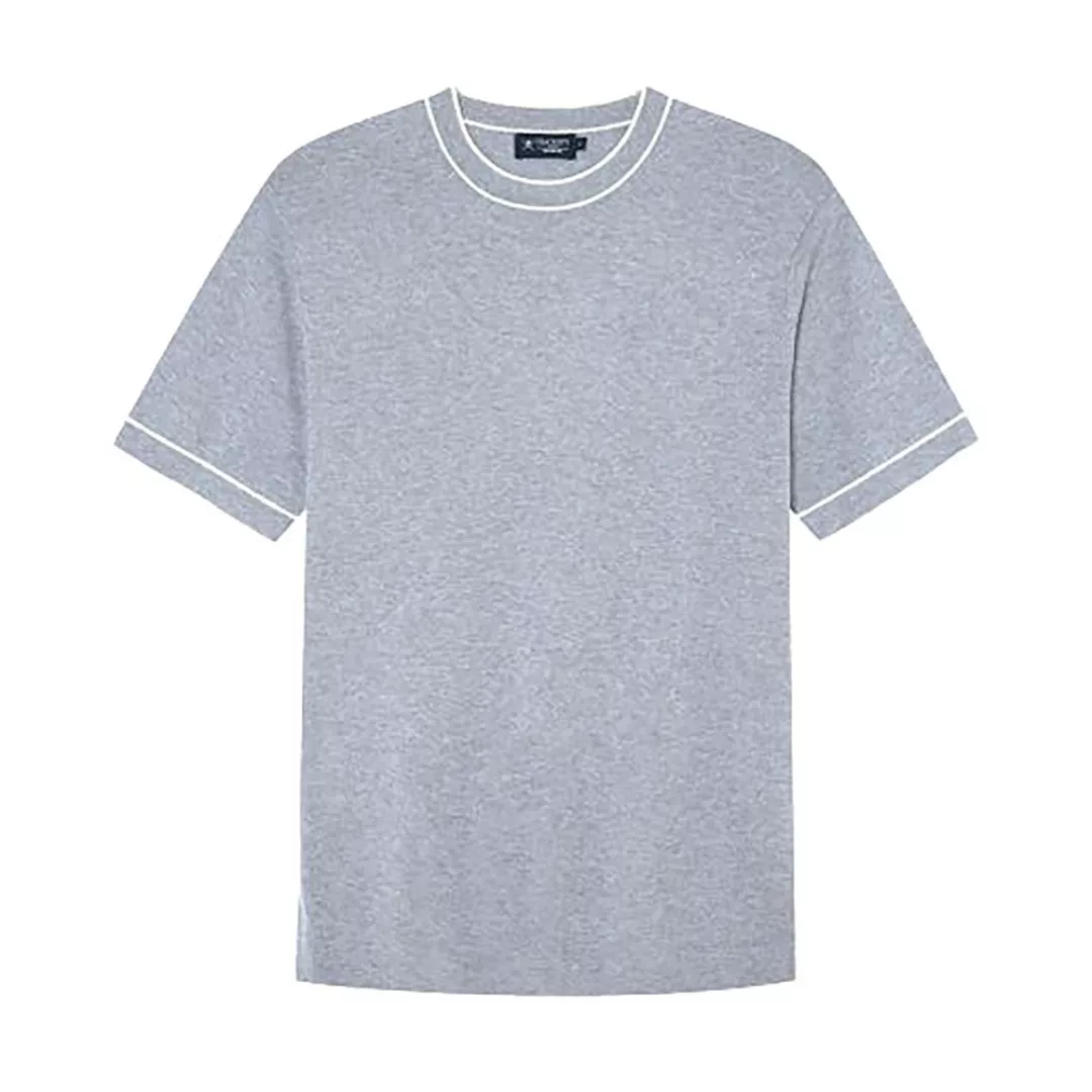 Hackett Knitted Cotton&silk Kurzärmeliges T-shirt XL Grey Marl günstig online kaufen