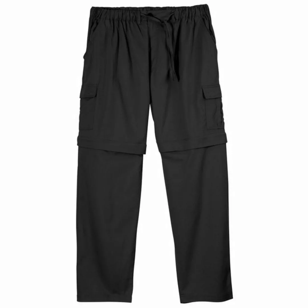 ABRAXAS Cargohose Abraxas XXL Zipp-off-Cargohose schwarz Gummibund günstig online kaufen