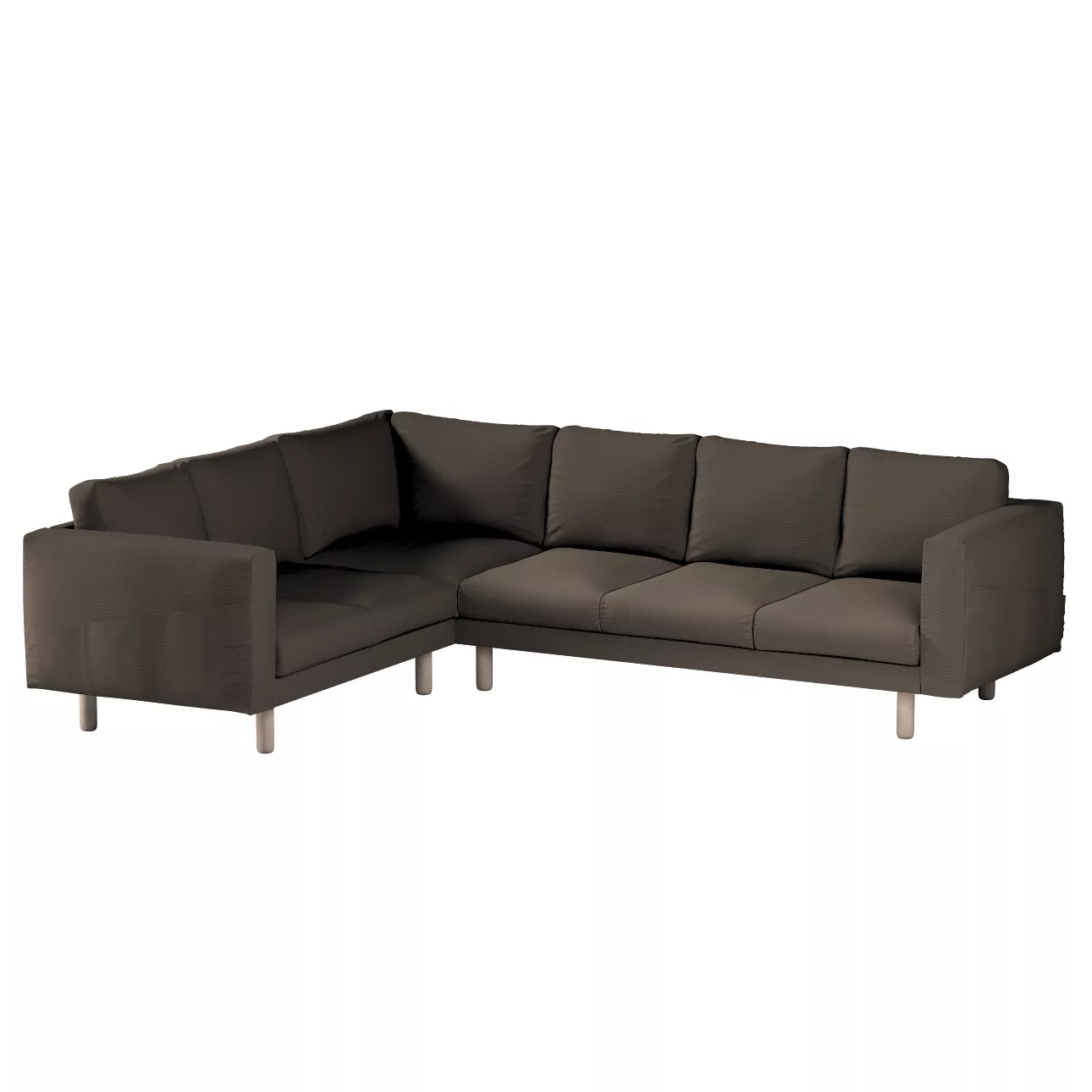 Bezug für Norsborg 5-Sitzer Ecksofa, braun, Norsborg 5-Sitzer Ecksofabezug, günstig online kaufen