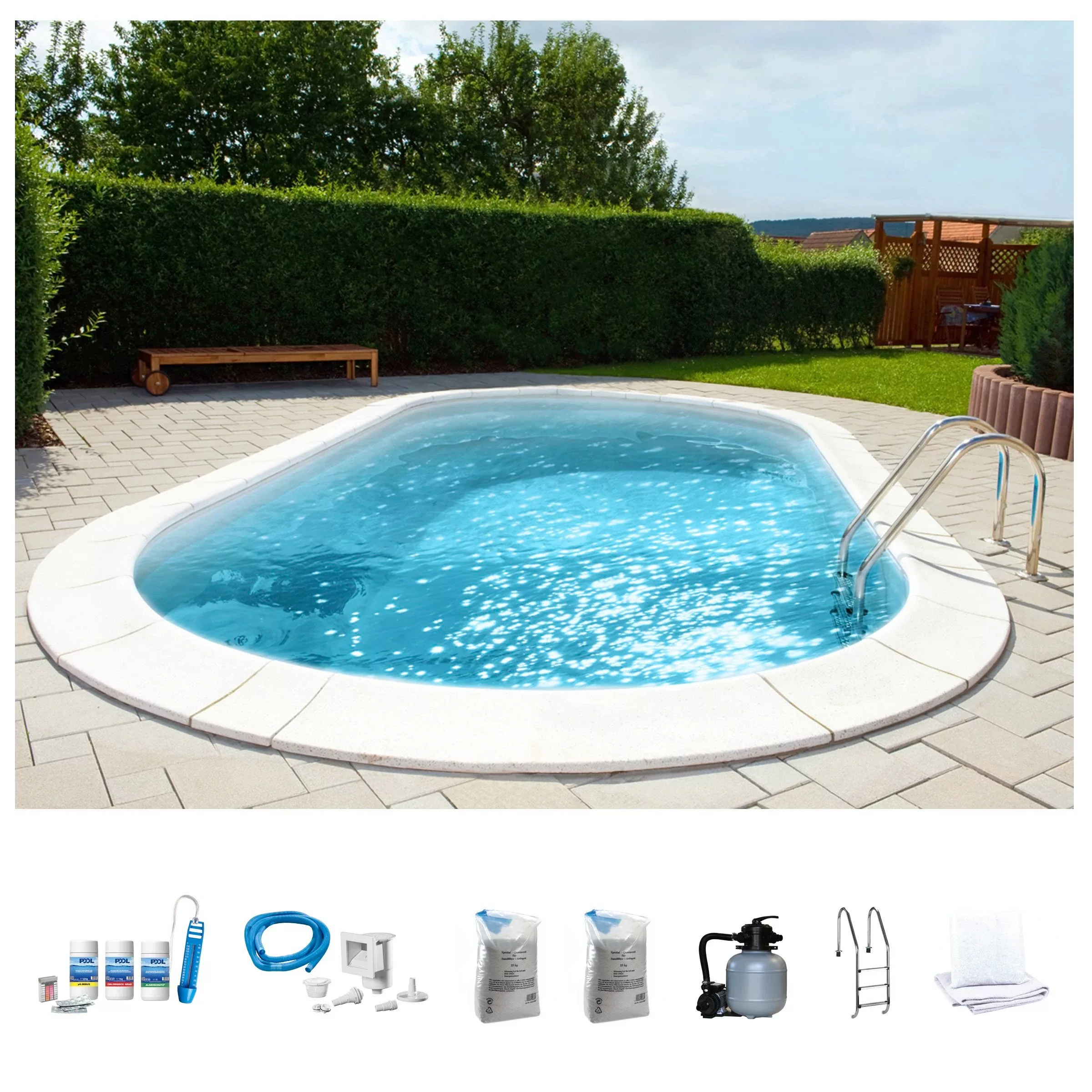 my POOL BWT Ovalpool "PREMIUM mit sandfarbener Innenfolie", (Komplett-Set, günstig online kaufen