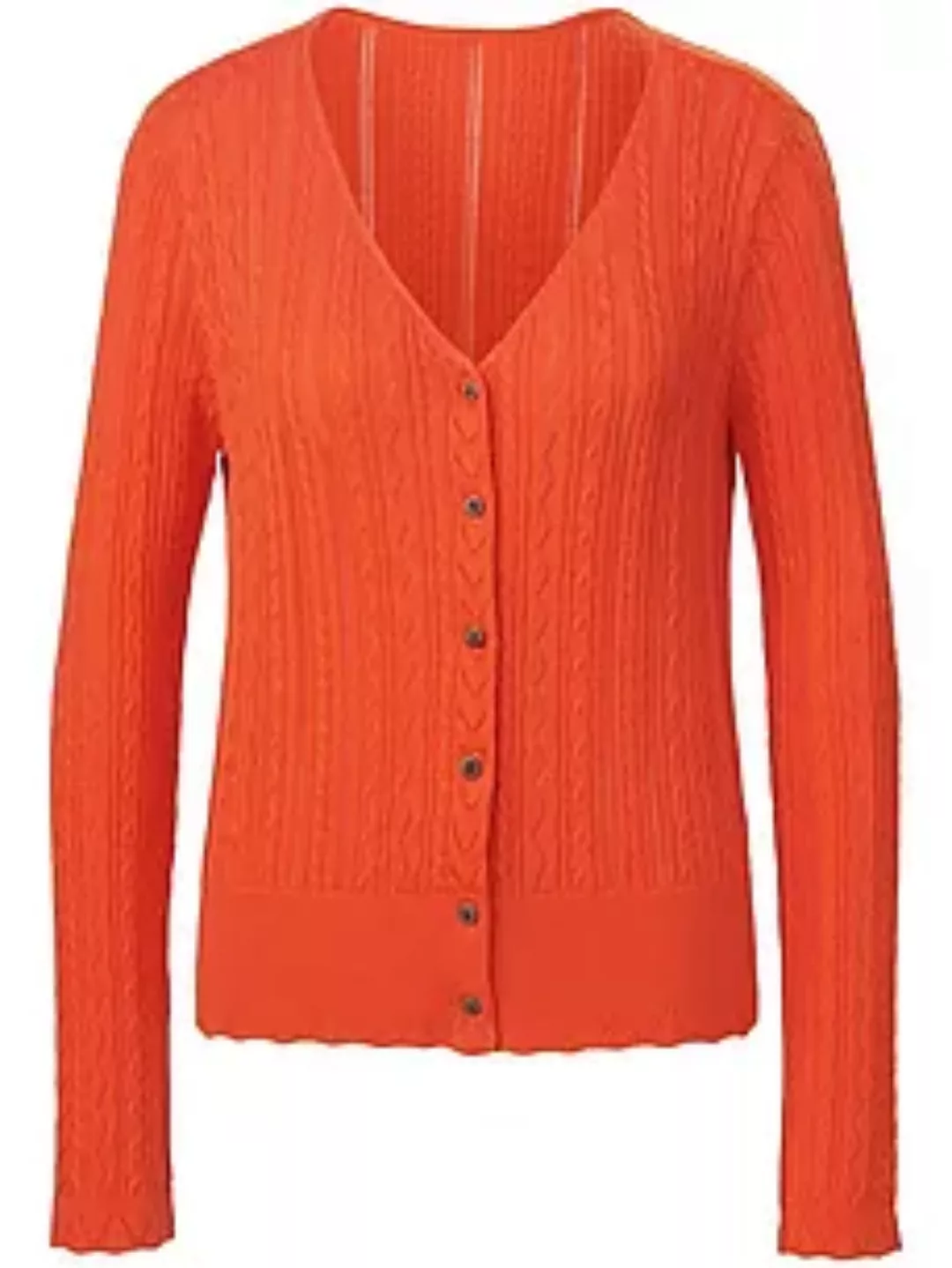 Strickjacke Peter Hahn orange günstig online kaufen