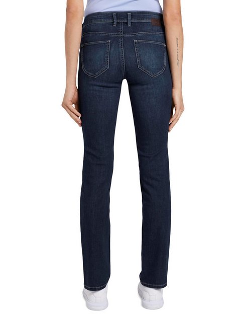 TOM TAILOR 5-Pocket-Jeans Alexa Straight Jeans mit Bio-Baumwolle günstig online kaufen