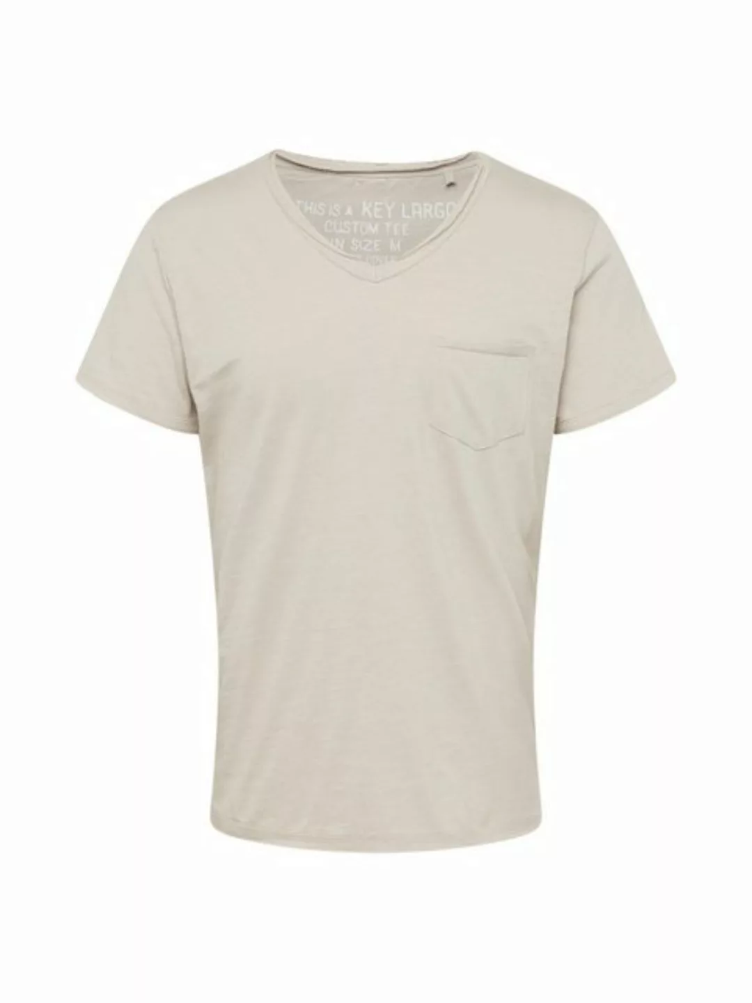 Key Largo T-Shirt Water vintage Look uni Basic MT00780 V-Ausschnitt unifarb günstig online kaufen