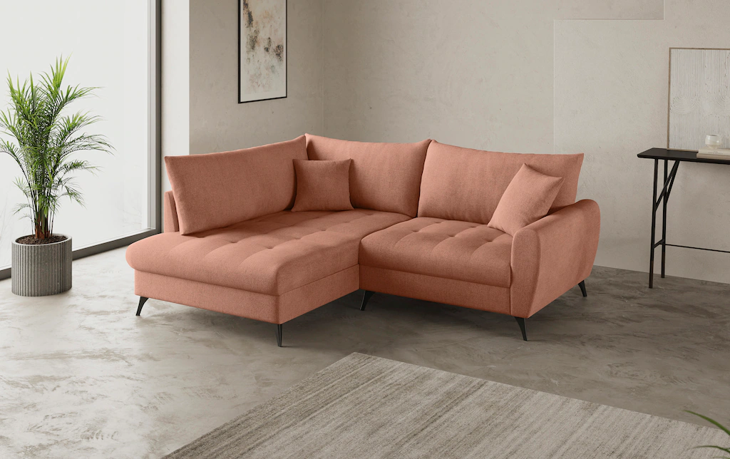 Mr. Couch Ecksofa "Blackburn II, L-Form", Mit Kaltschaumpolsterung bis 140 günstig online kaufen