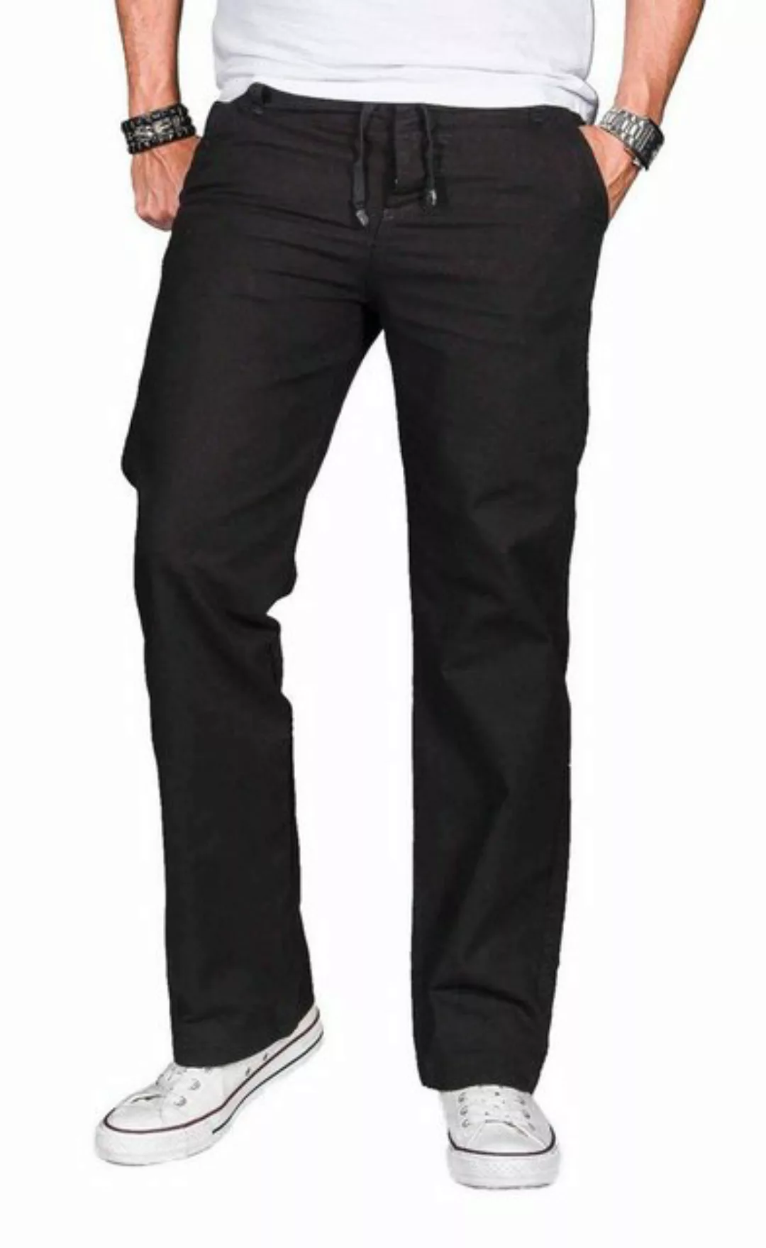 Alessandro Salvarini Straight-Jeans Herren Sommer, Leinen Optik AS034 günstig online kaufen