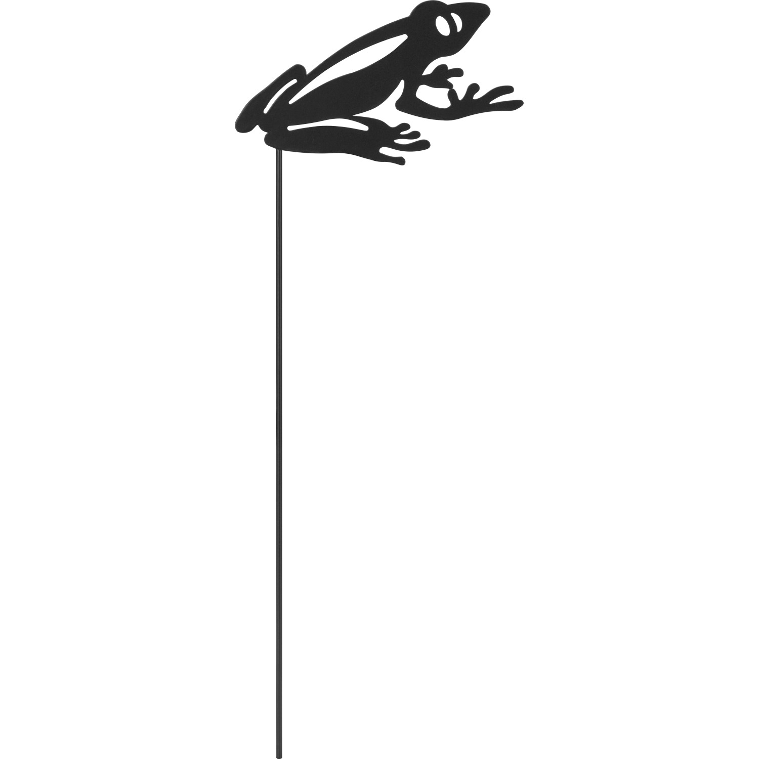 Gartenstecker Frosch Eisen Dunkelgrau 11 cm x 0,2 cm x 30 cm günstig online kaufen