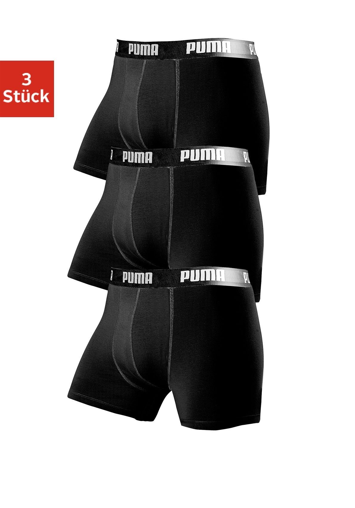 PUMA Boxer, (Packung, 3er-Pack), mit Marken-Logo im Bund günstig online kaufen