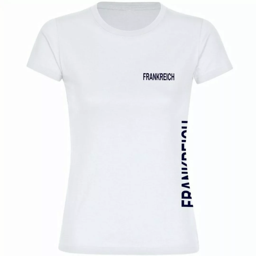 multifanshop T-Shirt Damen Frankreich - Brust & Seite - Frauen günstig online kaufen