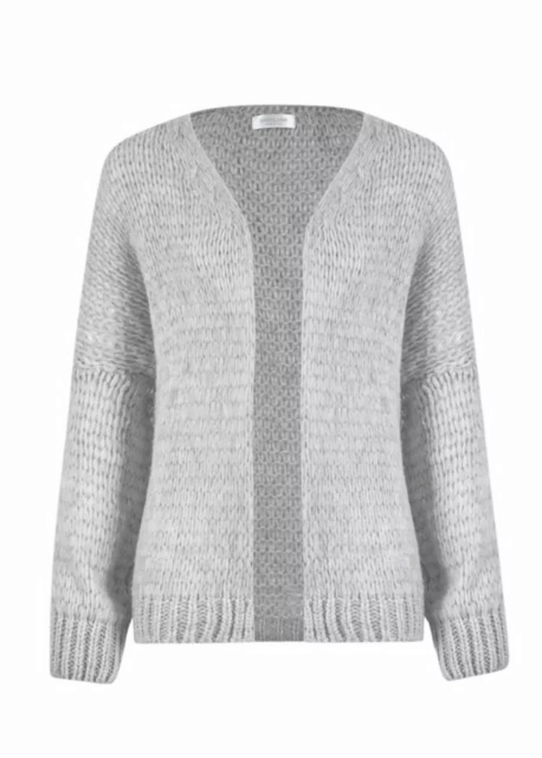 SASSYCLASSY Cardigan Offen fallende Oversize Strickjacke Lässiger Strick Ca günstig online kaufen