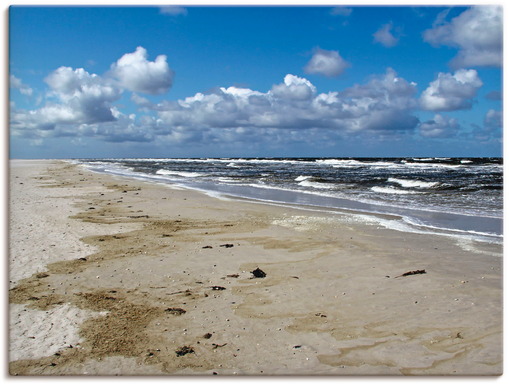 Artland Leinwandbild "Nordsee - Urlaubsfeeling pur", Strand, (1 St.), auf K günstig online kaufen