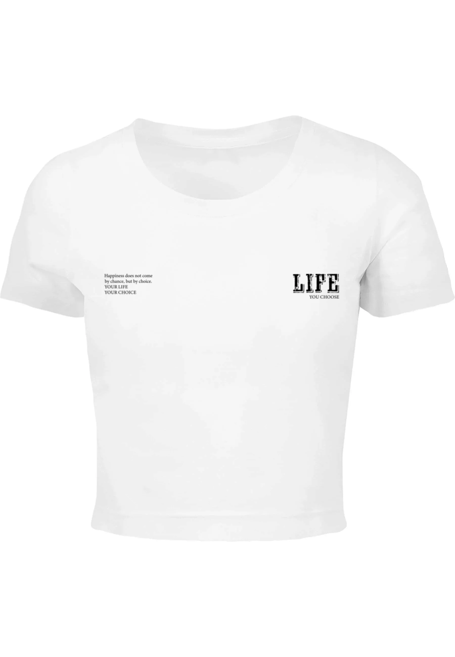 Merchcode T-Shirt "Merchcode Ladies Life Cropped Tee", (1 tlg.) günstig online kaufen