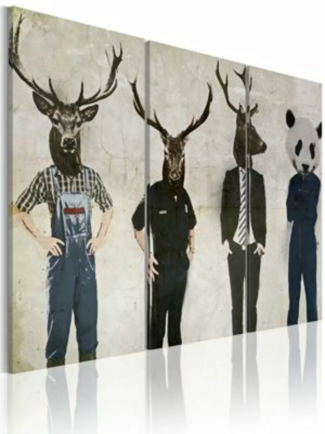 artgeist Wandbild Der Mensch ist auch nur ein Tier mehrfarbig Gr. 60 x 40 günstig online kaufen