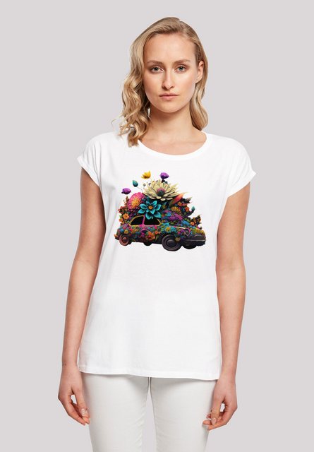 F4NT4STIC T-Shirt Blumen Auto Tee Print günstig online kaufen