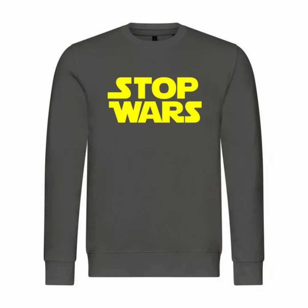 deinshirt Rundhalspullover Herren Pullover Stop Wars Mit Print Motiv, Grafi günstig online kaufen