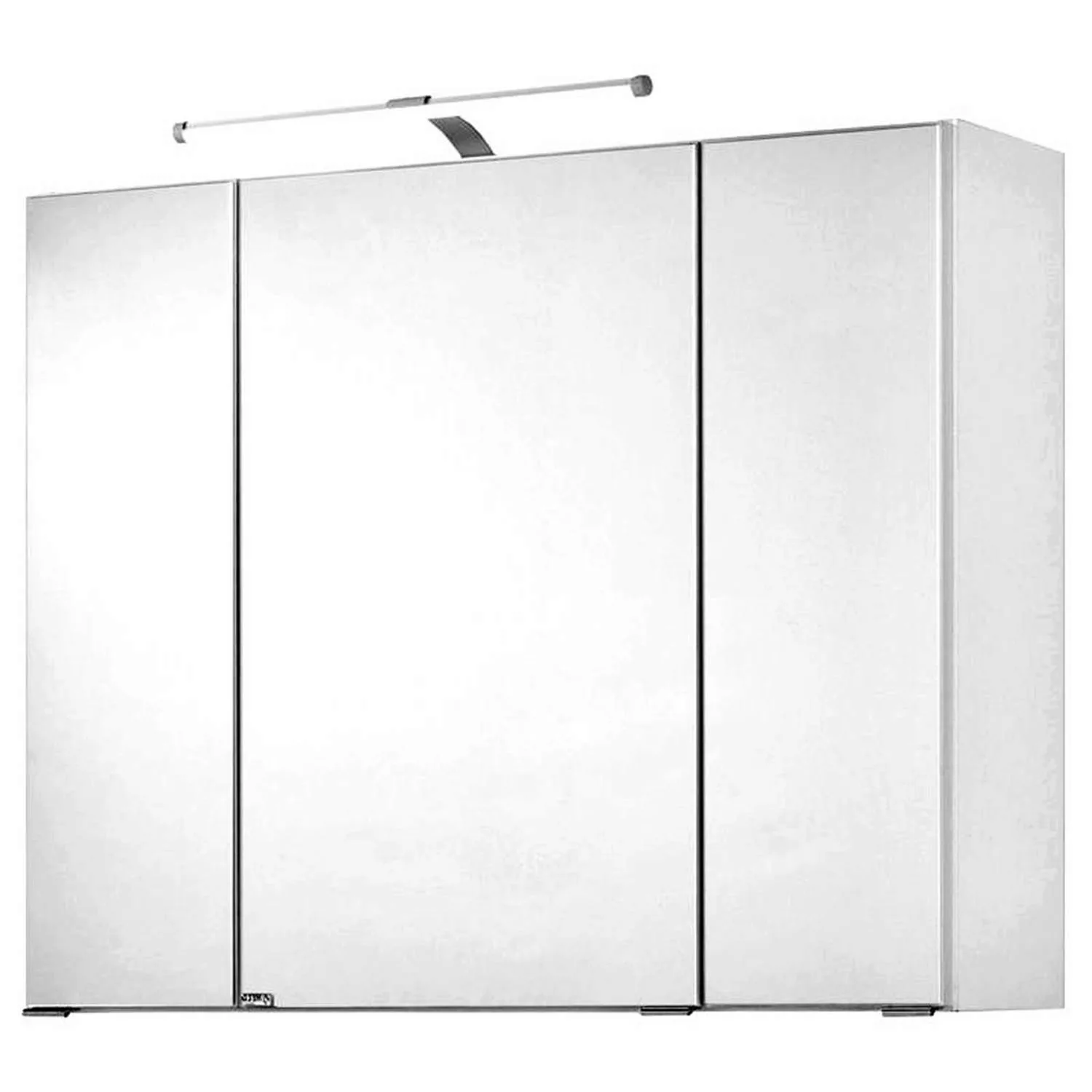 Spiegelschrank 80cm weiß PADUA-03 LED-Aufbauleuchte, B/H/T 80/64/20 cm günstig online kaufen