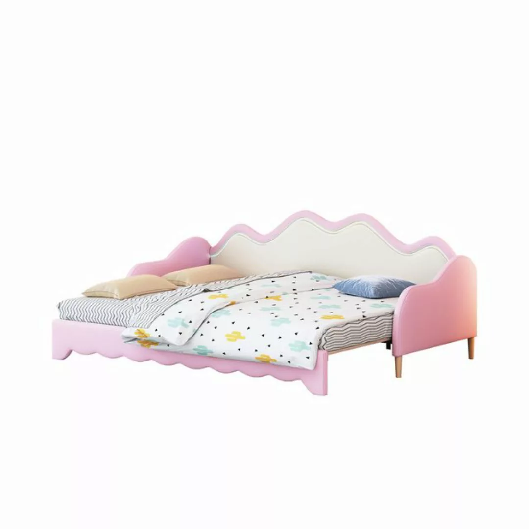 Flieks Daybett, LED Tagesbett Polsterbett Schlafsofa 90x190cm/180x190cm Kun günstig online kaufen