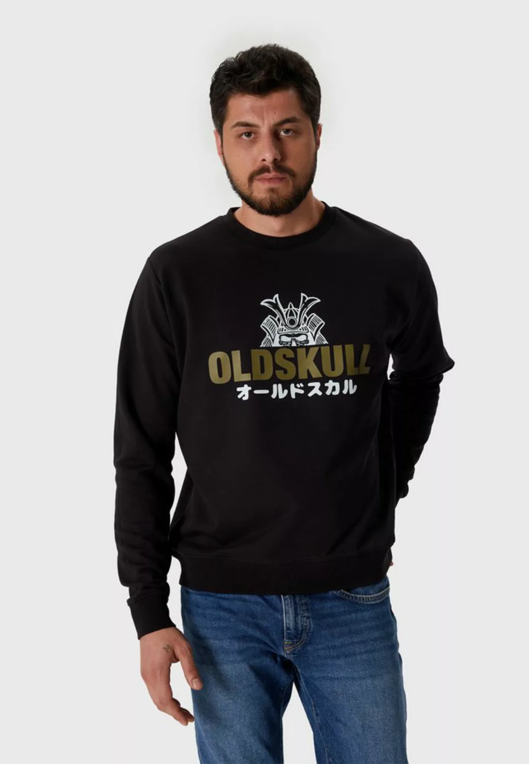 Oldskull Sweatshirt Basic Classic Samurai Logo günstig online kaufen