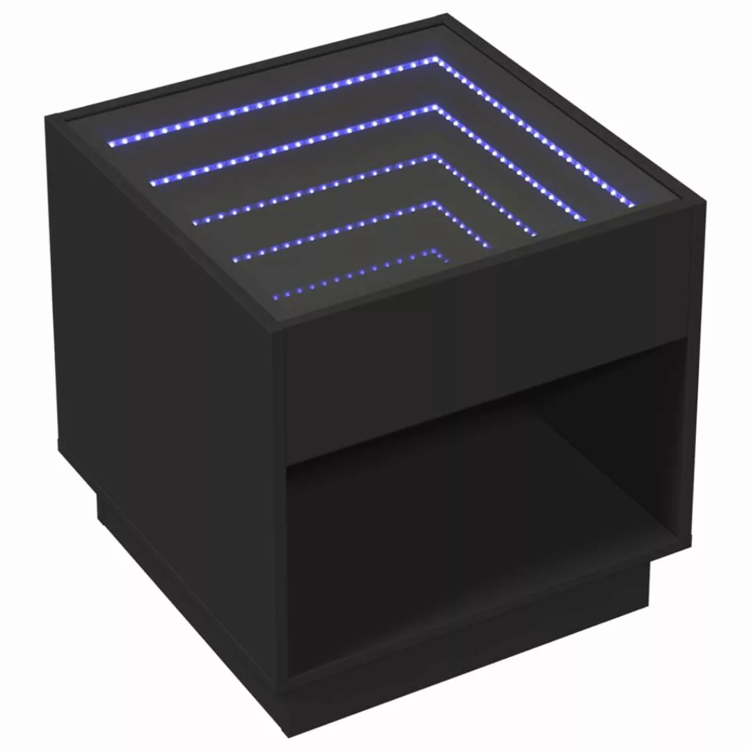 vidaXL Couchtisch Couchtisch mit Infinity-LED Schwarz günstig online kaufen