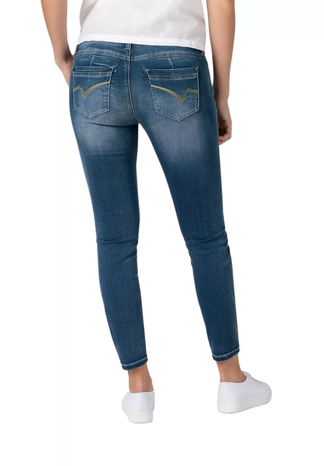 Timezone 7/8 Damenjeans Slim NaliTZ blue denim wash günstig online kaufen