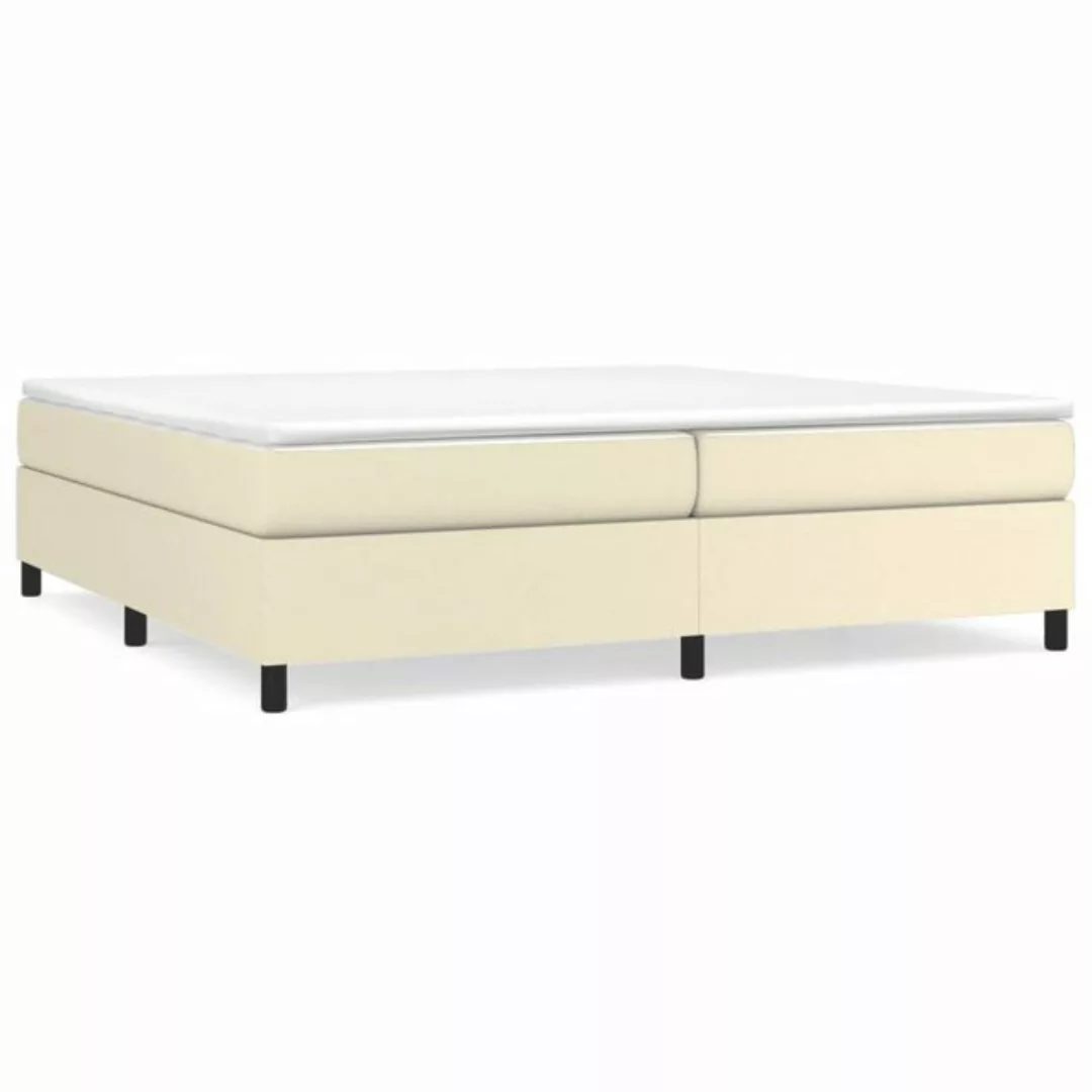 Vidaxl Boxspringbett Creme 200x200 Cm Kunstleder günstig online kaufen