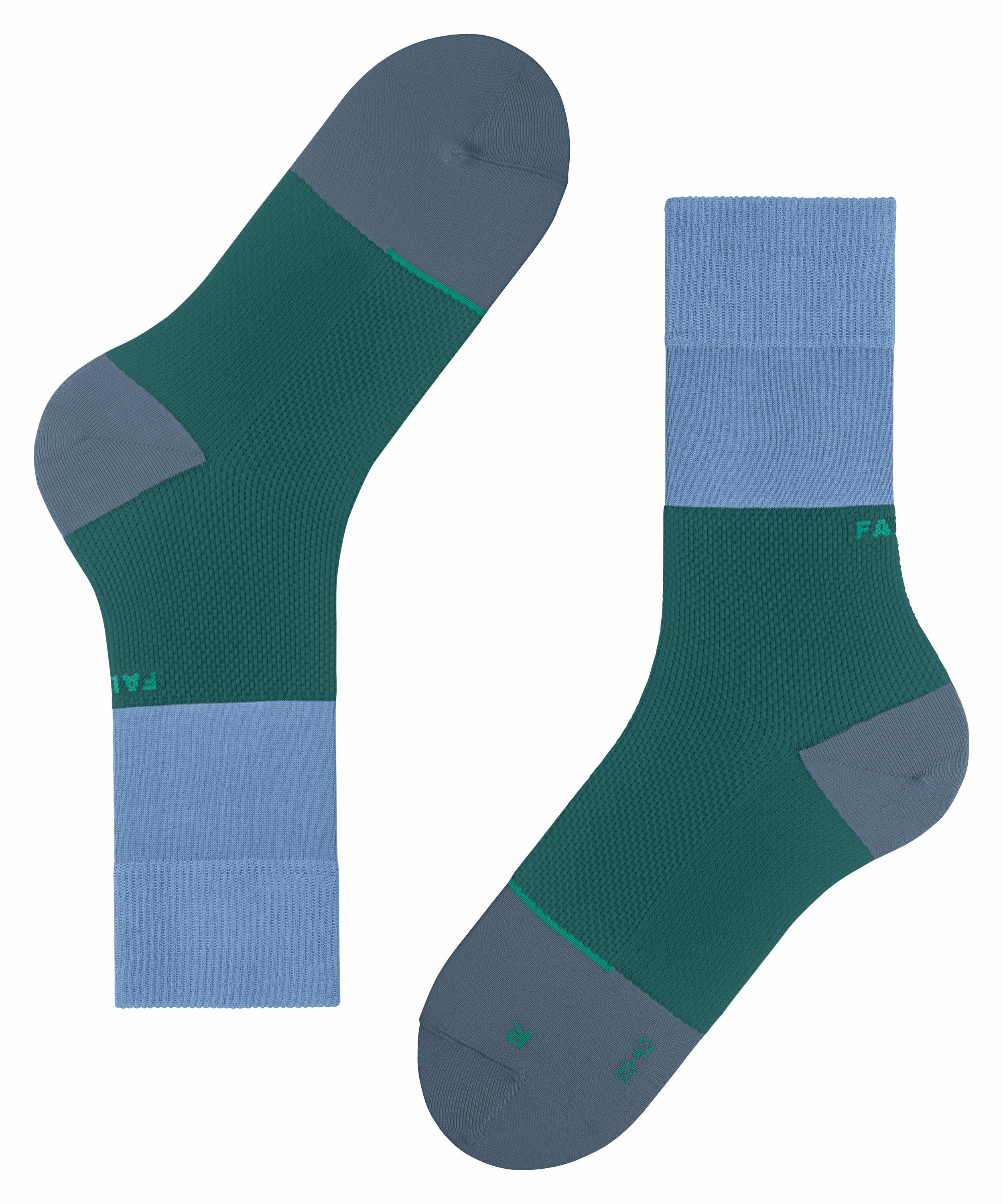 FALKE Nature Force Socken, 44-45, Blau, Streifen, Baumwolle (Bio), 12452-65 günstig online kaufen