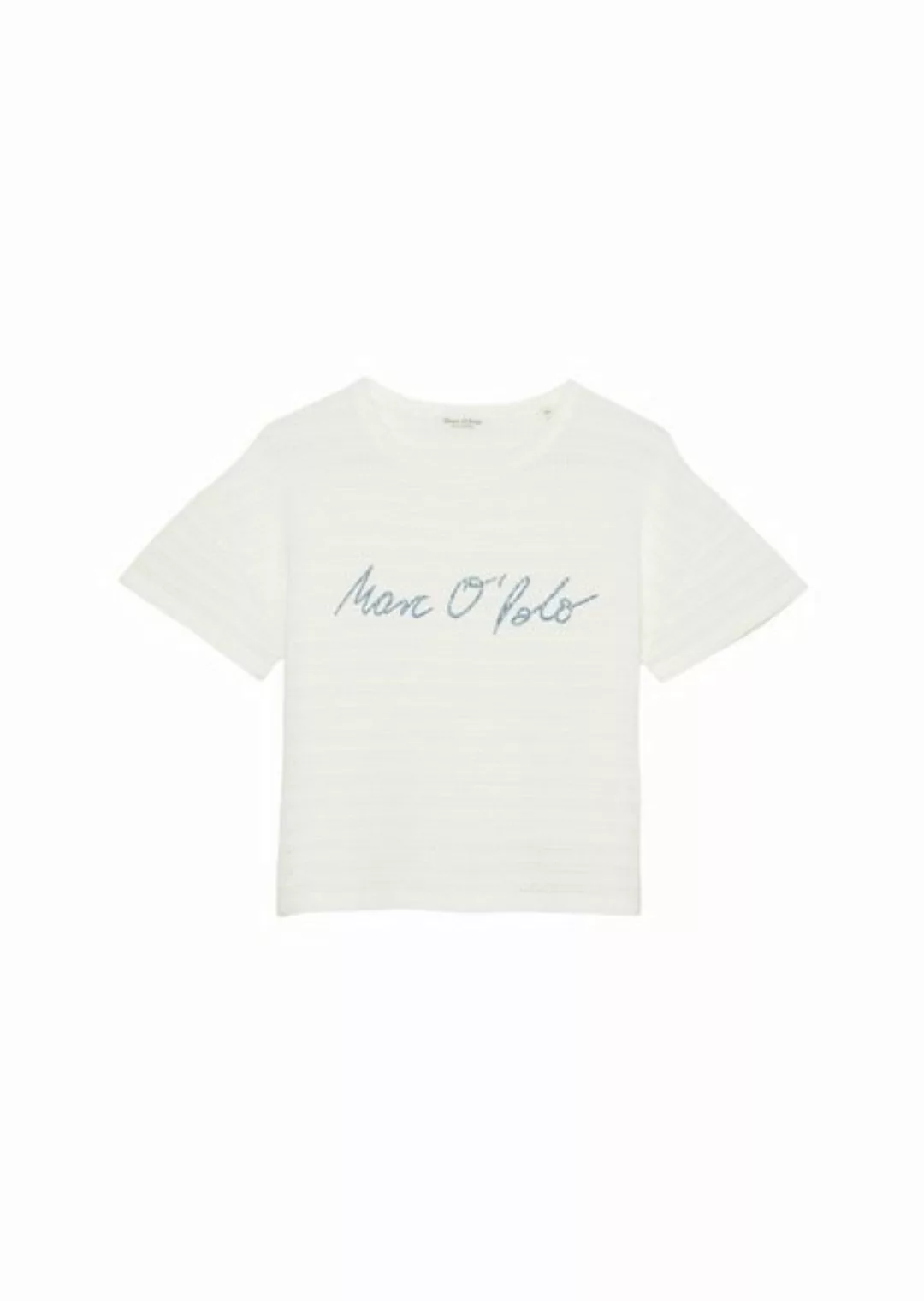 Marc O'Polo T-Shirt mit Struktur und Lochmuster günstig online kaufen