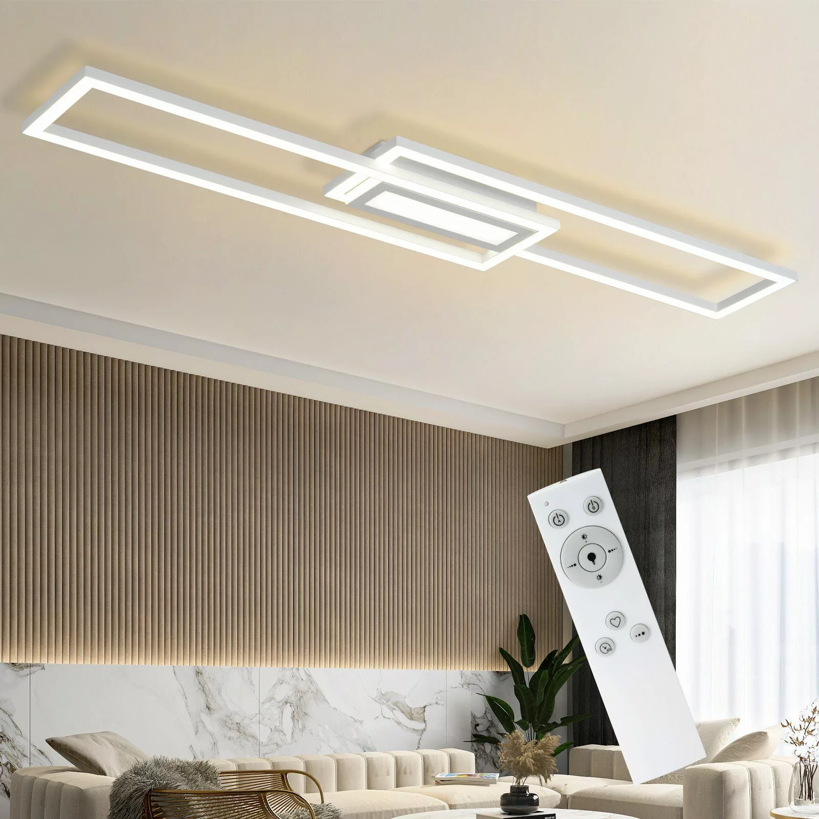 Nettlife LED Deckenleuchte Schwarz Dimmbar Deckenlampe günstig online kaufen