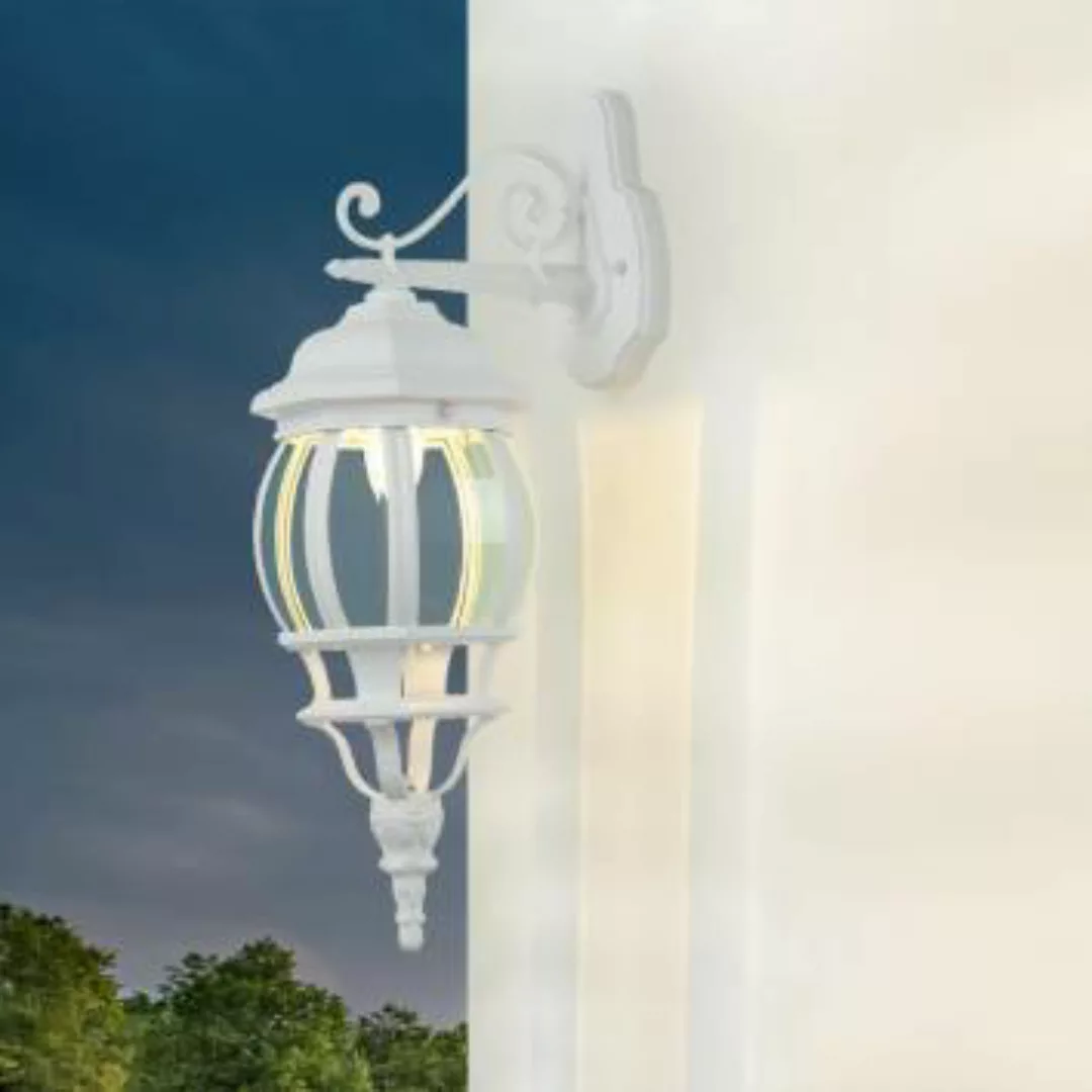 Außen Wandlampe BREST Gartenlaterne weiß wetterfest günstig online kaufen