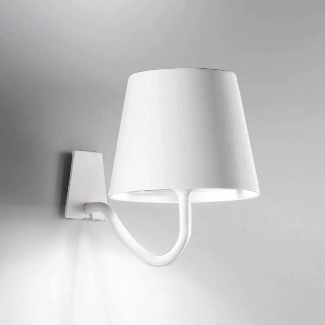 Zafferano Poldina LED-Wandleuchte mit Akku, weiß günstig online kaufen