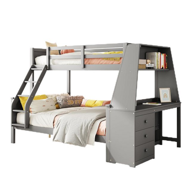 TavilaEcon Etagenbett Kinderbett Funktionsbett Stauraumbett, 90*200cm/ 140* günstig online kaufen