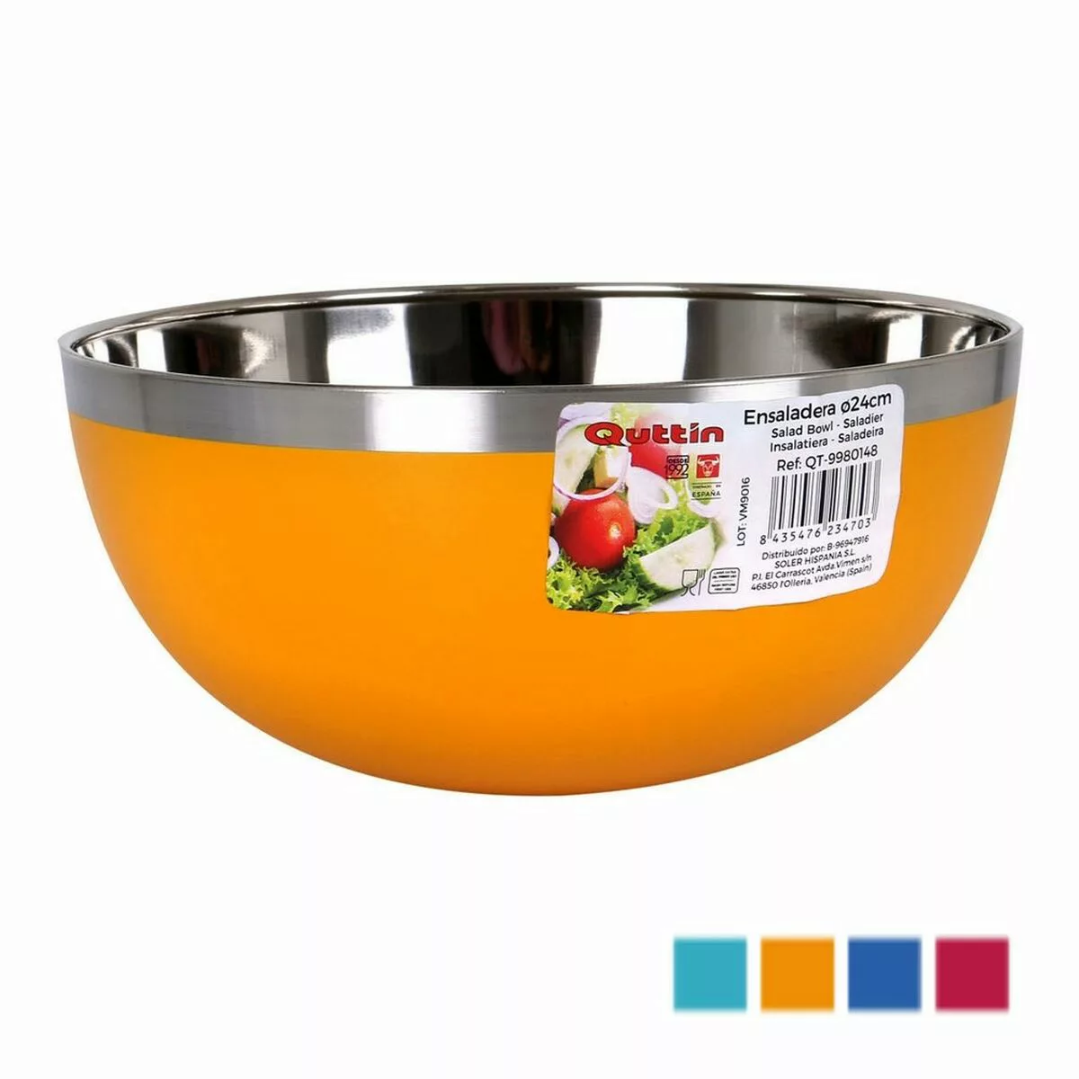 Salatschüssel Quttin Edelstahl (ø 24 Cm) günstig online kaufen