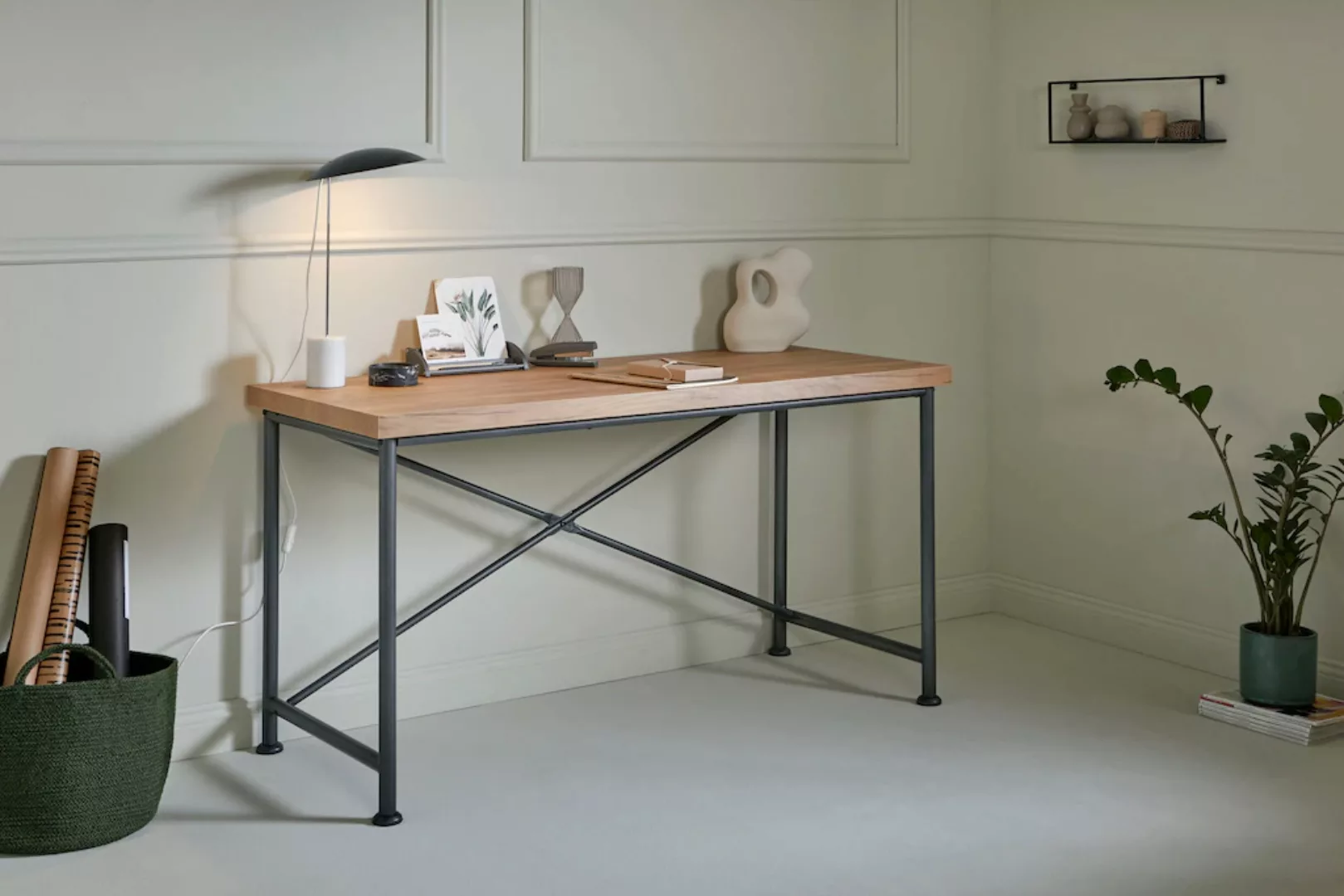 Jahnke Schreibtisch "CRAFT", Breite 140 cm, Schreibtisch im Industrie-Desig günstig online kaufen