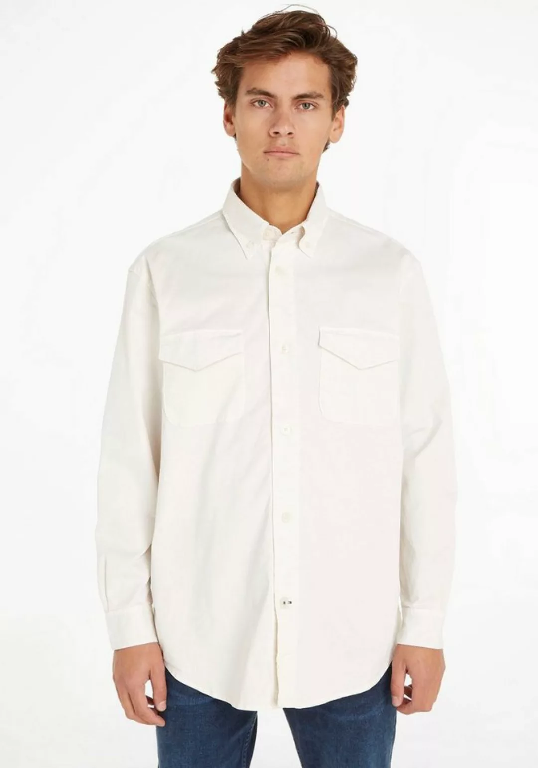 Tommy Hilfiger Langarmhemd PREMIUM GARMENT DYED OVERSHIRT günstig online kaufen