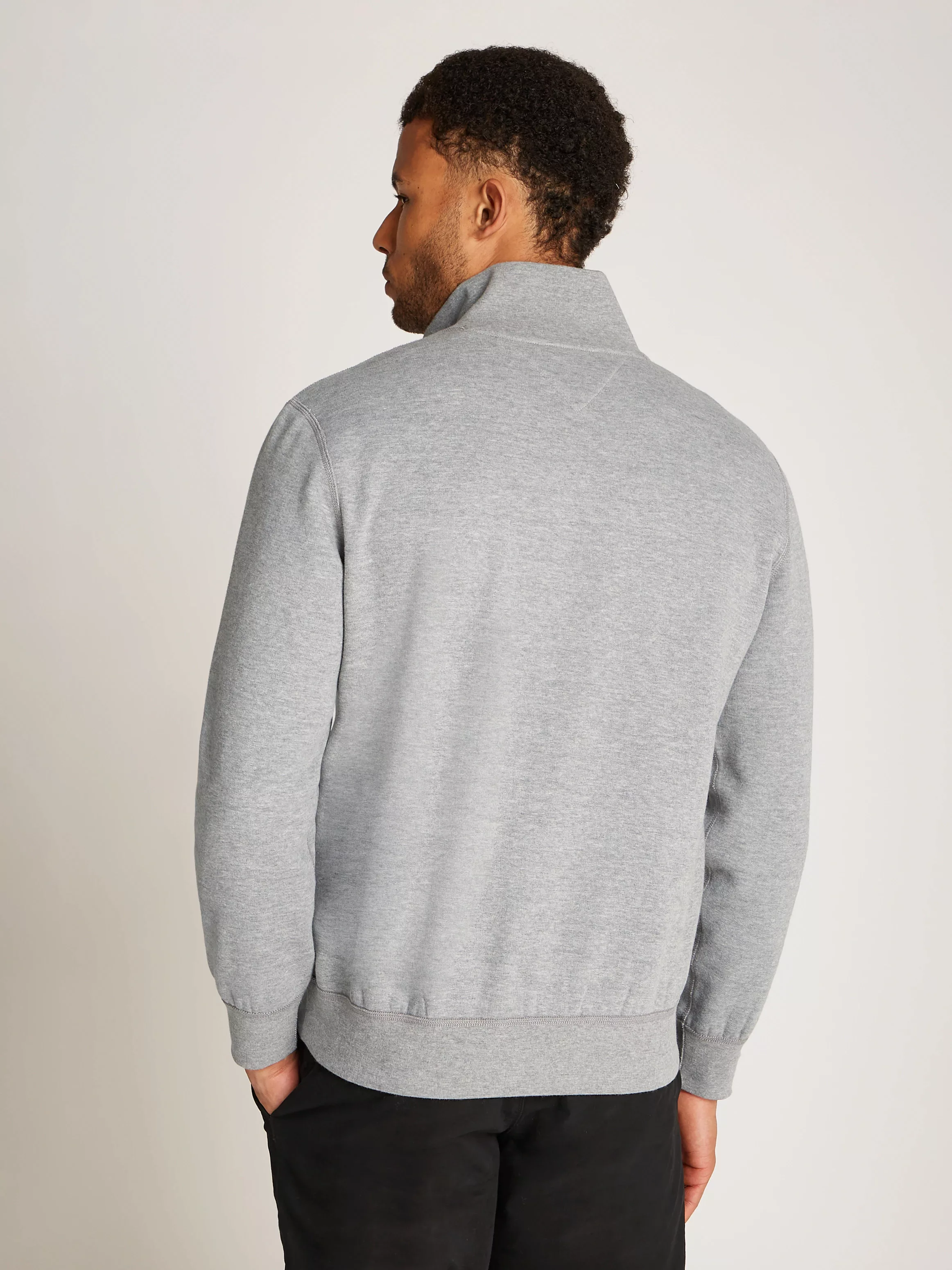 Tommy Hilfiger Sweatshirt ESSENTIAL FLEECE 1/4 ZIP mit Stehkragen günstig online kaufen