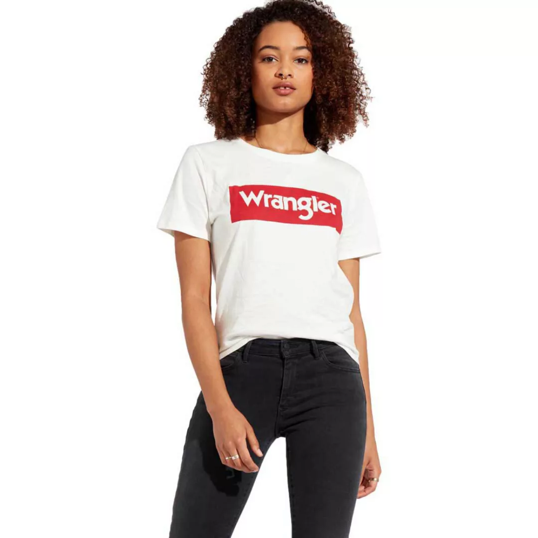 Wrangler Logo S Off White / Red günstig online kaufen