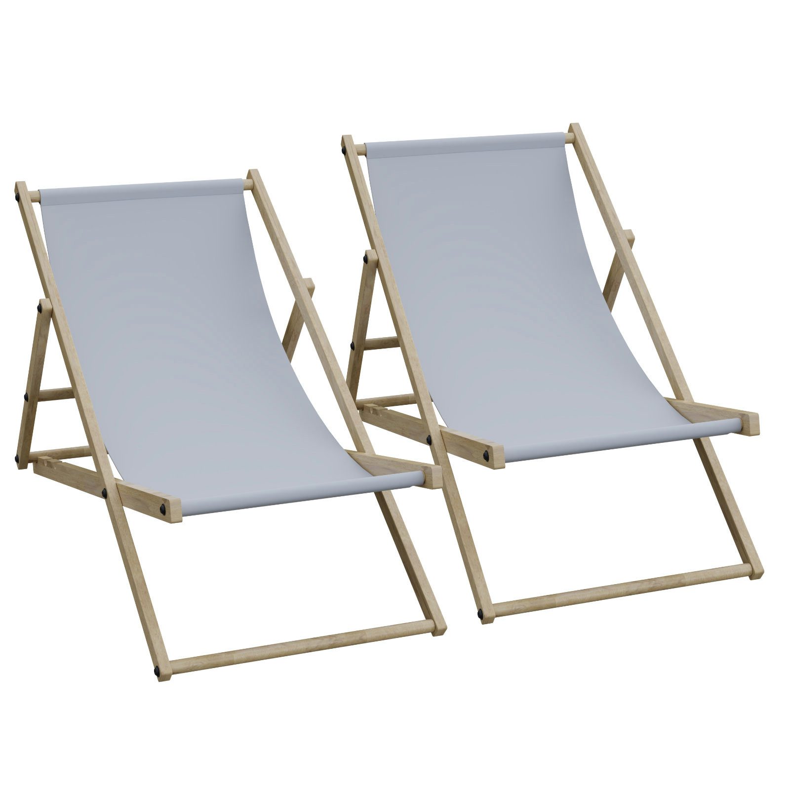 HAGO Gartenliege 2er Set Liegestuhl Doppelpack günstig online kaufen