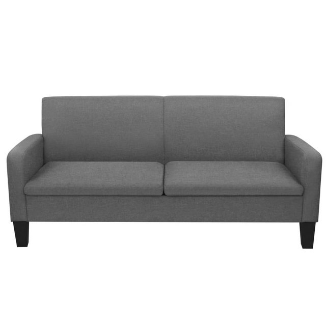 vidaXL Sofa, 3-Sitzersofa 180 x 65 x 76 cm Dunkelgrau günstig online kaufen