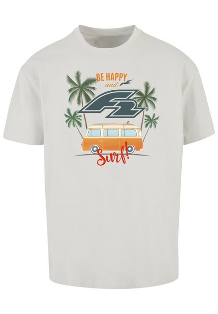 F2 T-Shirt F2 Be Happy And Surf Bulli Sommer Sommer, Surfer, Sport günstig online kaufen