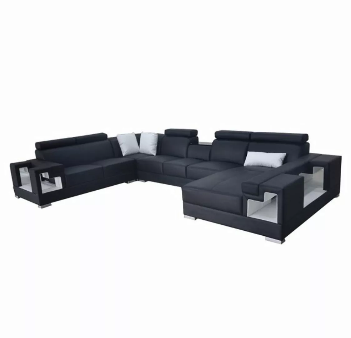 JVmoebel Ecksofa, Ledersofa Eck Sofa Couch Wohnlandschaft Sofas Couchen Des günstig online kaufen