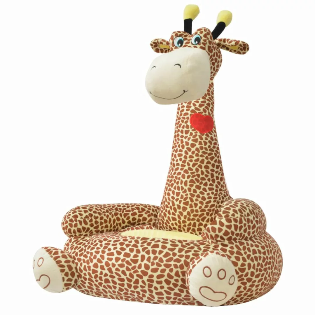 Plüsch-kindersessel Giraffe Braun günstig online kaufen
