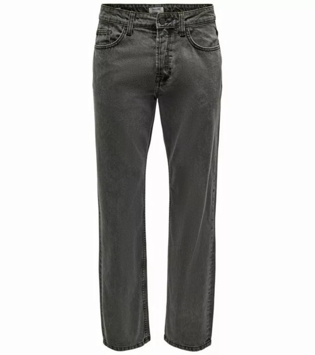 ONLY & SONS Stoffhose ONLY & SONS Edge Herren Loose Fit Jeans Hose mit Wasc günstig online kaufen