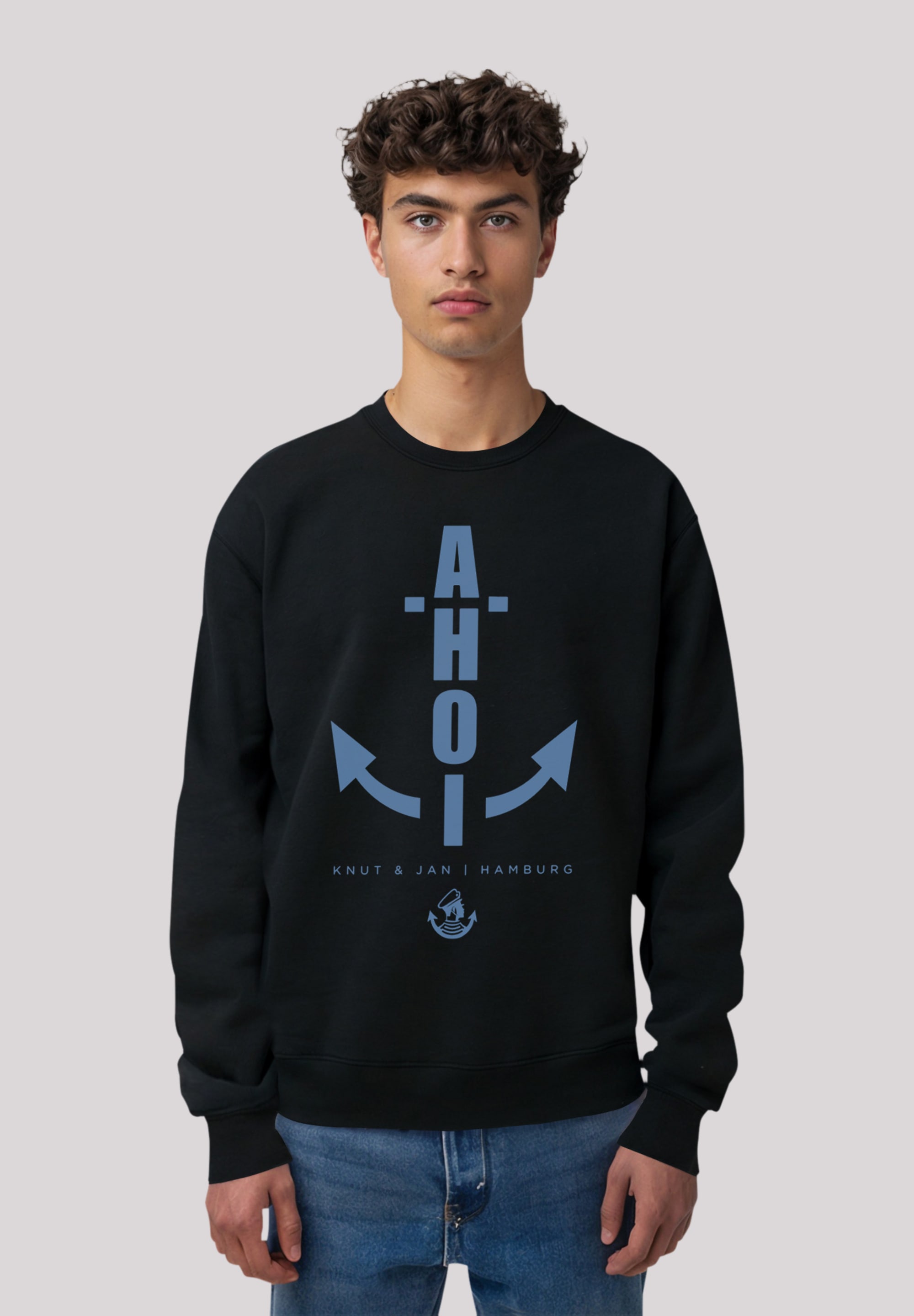 F4NT4STIC Sweatshirt "Ahoi Anker Blau Knut & Jan Hamburg", Premium Qualität günstig online kaufen