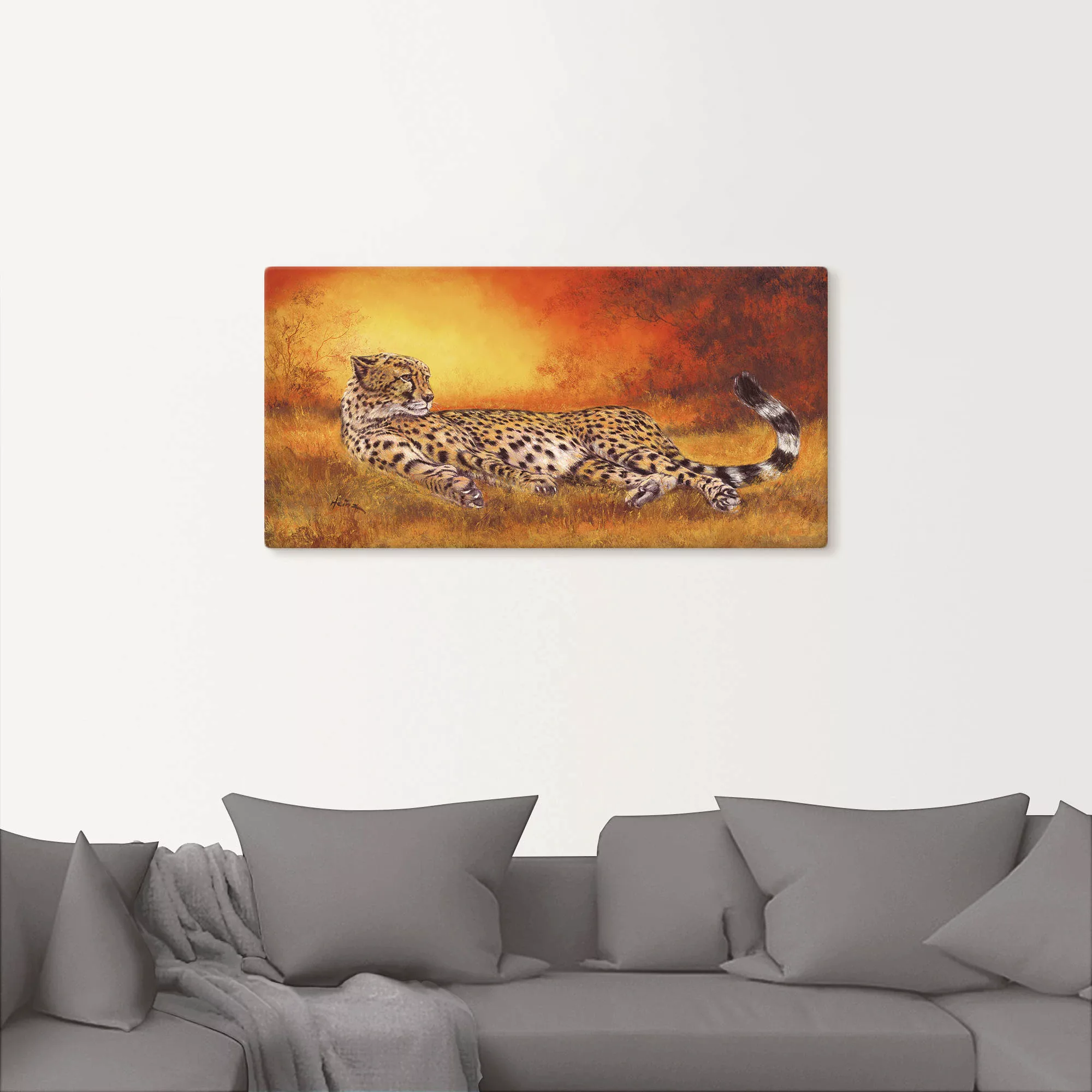 Artland Wandbild »Gepard«, Geparden Bilder, (1 St.), als Alubild, Outdoorbi günstig online kaufen