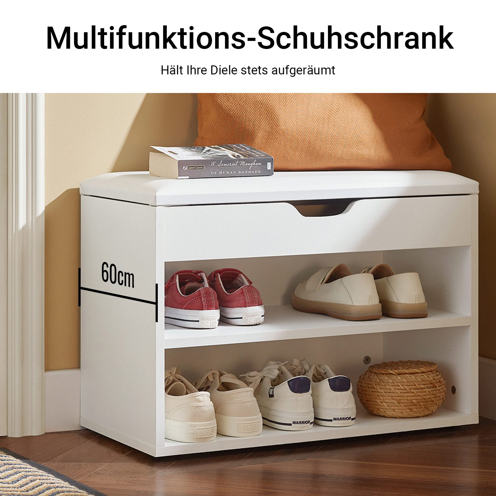 SoBuy Schuhbank FSR25, Schuhregal mit gepolstertem günstig online kaufen