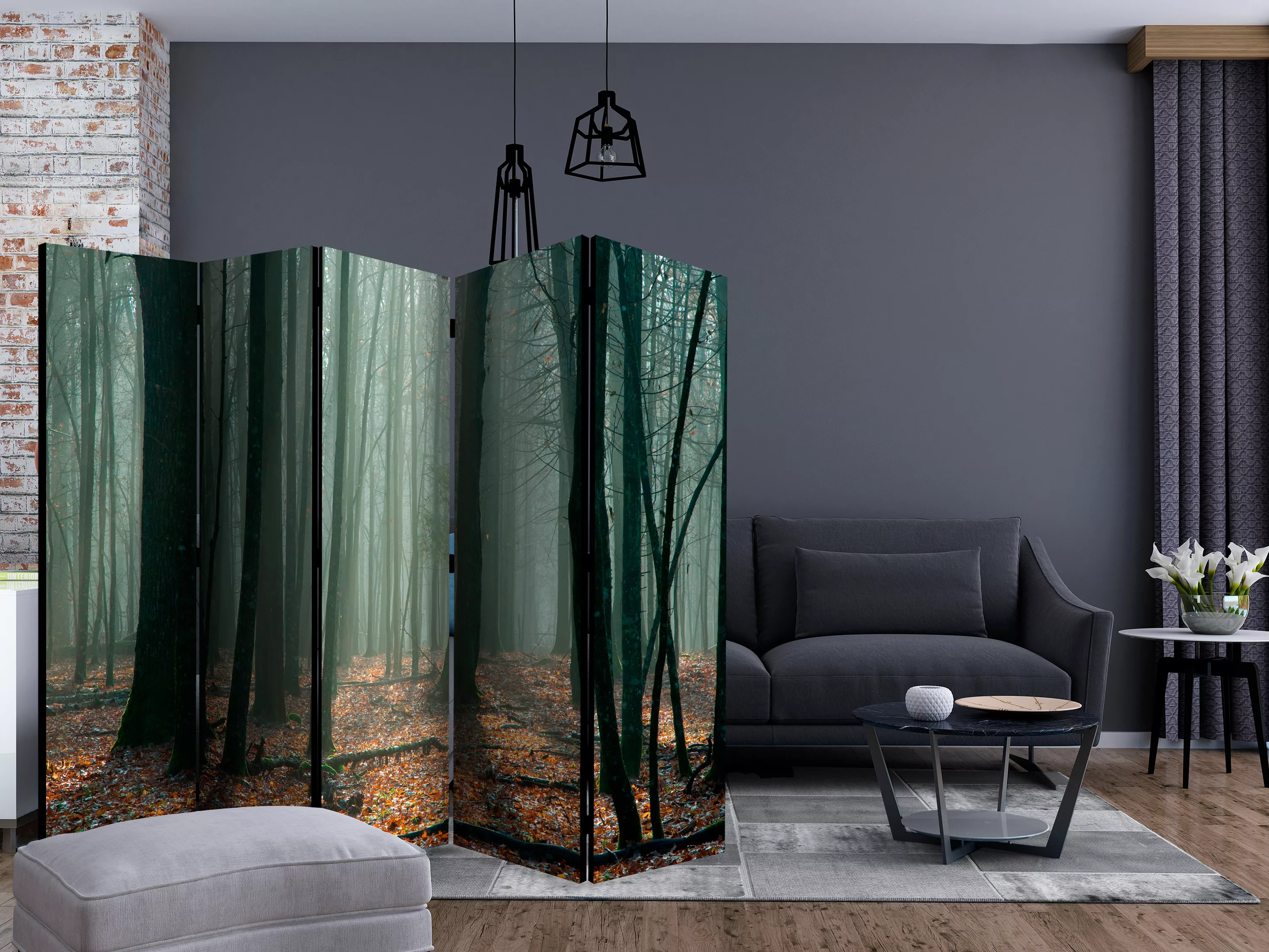 5-teiliges Paravent - Witches' Forest Ii [room Dividers] günstig online kaufen