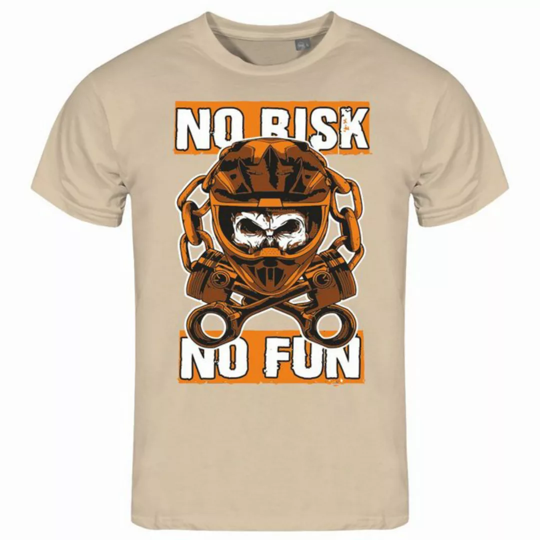 deinshirt Print-Shirt Herren T-Shirt No risk no fun Funshirt mit Motiv günstig online kaufen