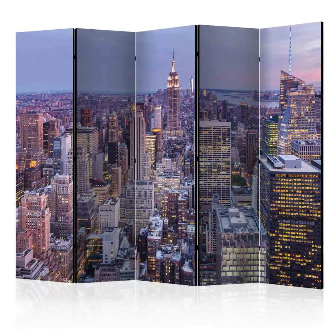 Raumteiler Paravent mit Großstadt Motiv 225 cm breit günstig online kaufen